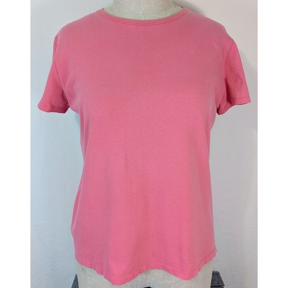 Hanes Her Way Lifestyle tee Pink Cotton T-Shirt Womens Large L